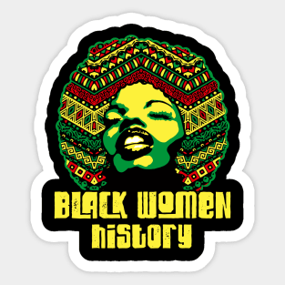 Black women history month pride black power culture Sticker